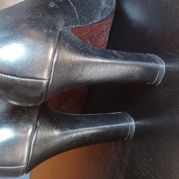 Cole Haan "Tonya II" Platform Chunky Heel Leather Pump- Sz. 8 - Picture 6 of 13